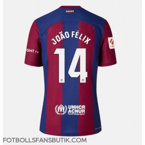 Barcelona Joao Felix #14 Replika Hemmatröja Damer 2023-24 Kortärmad